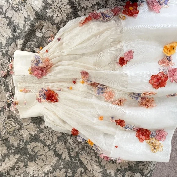 Zimmermann Postcard Floral Appliqué Dress - Picture 2 of 4